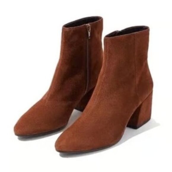 Vagabond Olivia Suede Boot in Caramel Brown - Picture 9 of 11